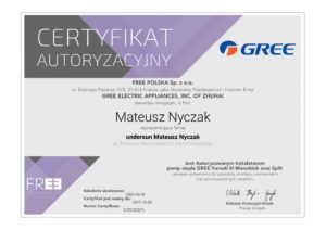 Certyfikat Gree