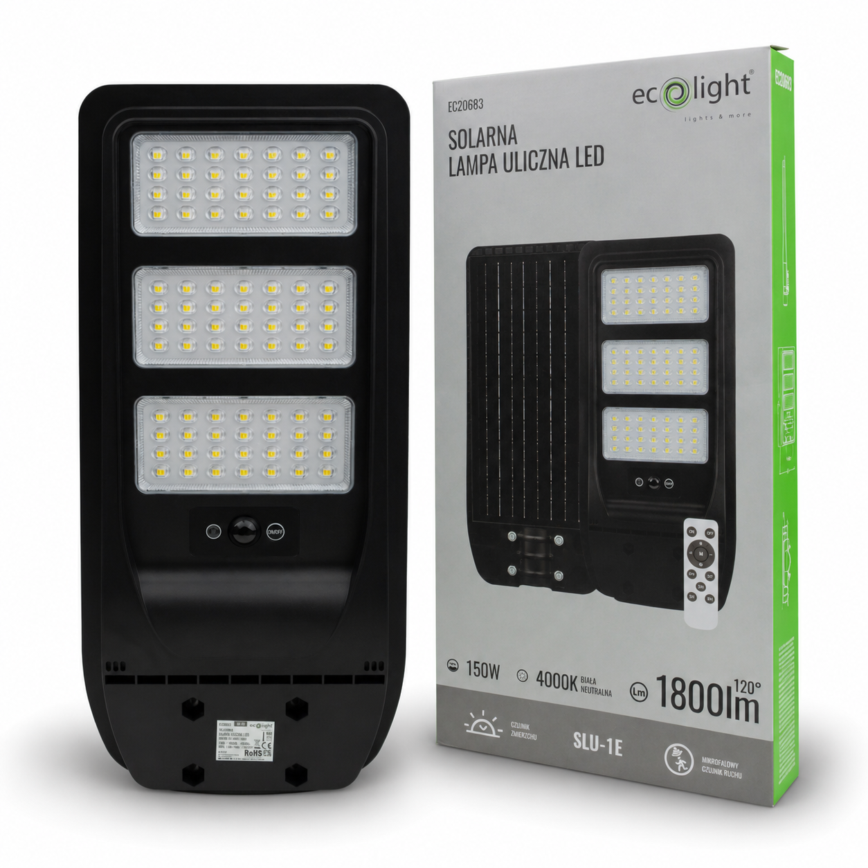 Solarna lampa uliczna 150W 4000K