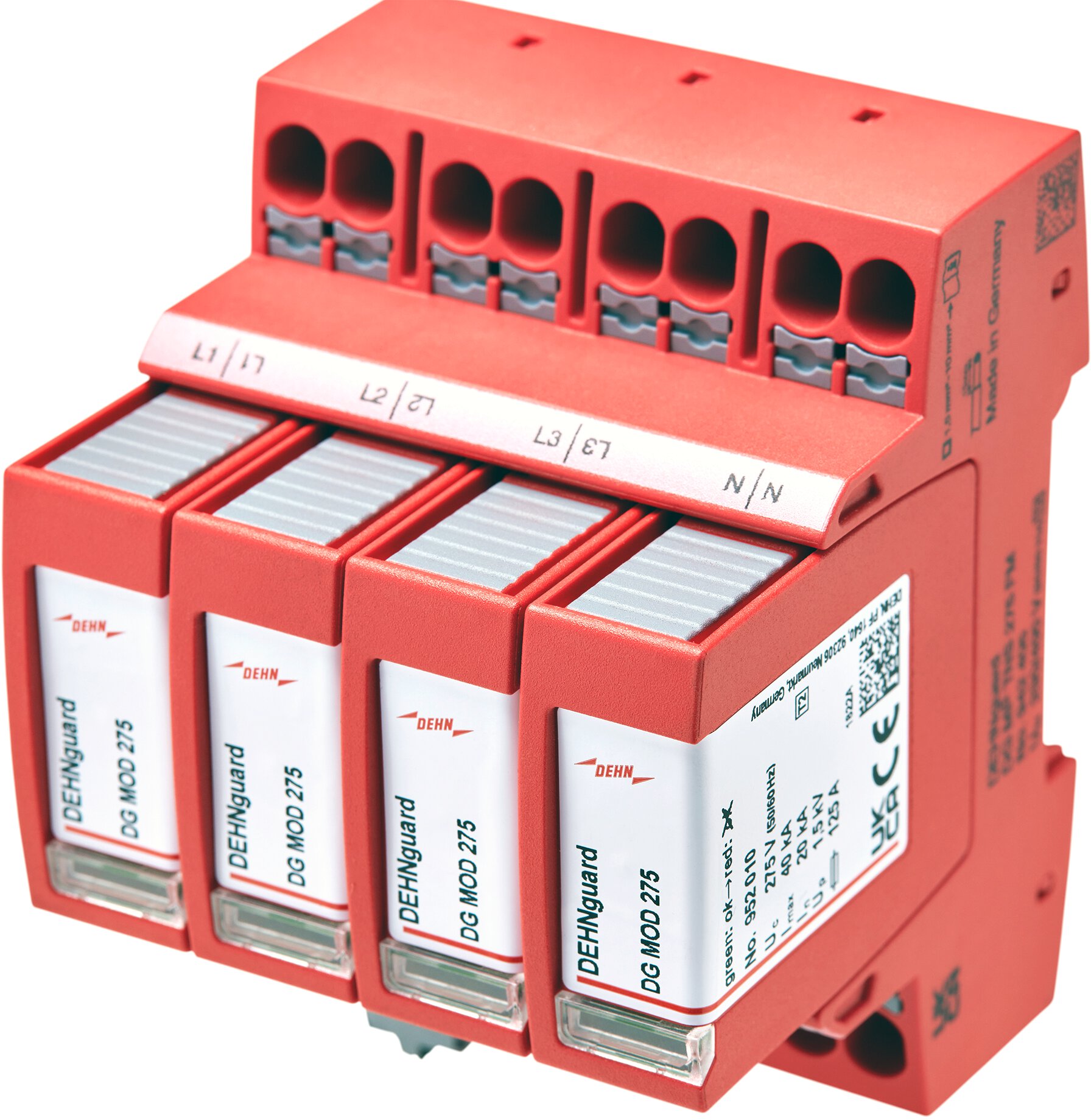 Ogranicznik przepięć AC T2+T3 DEHN DEHNguard DG SMP TNS 275 (942402) 3P+N TN-S
