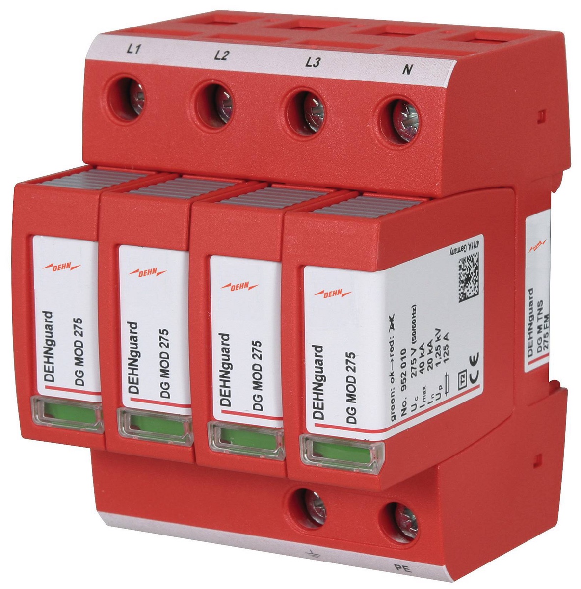 Ogranicznik przepięć AC T2 DEHNguard M TNS 275 FM (952405) 3-fazowy TN-S