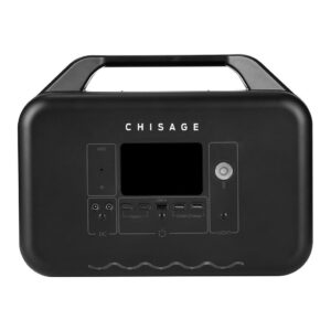 Przenośna stacja zasilania Chisage ESS CE-P1000CS 1000 W 1008 Wh LiFePO4, ładowanie solarne MPPT, Wi-Fi