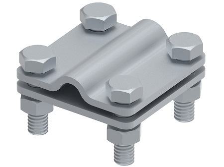 Złącze krzyżowe B30 Gromtor 101512 drut Ø8–10 mm / bednarka do 30 mm, stal ocynkowana – 1 szt.