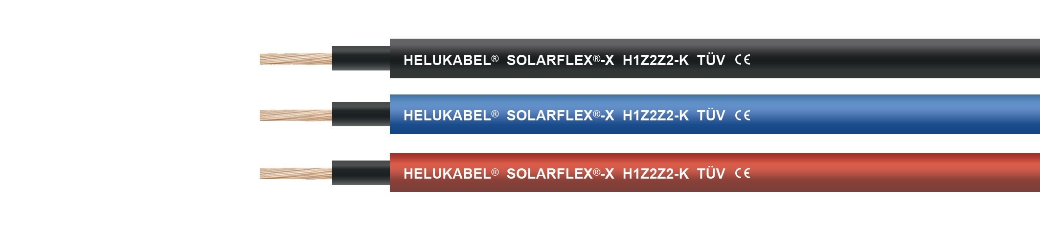 Przewód solarny Helukabel SOLARFLEX-X H1Z2Z2-K 1×6 mm² czerwony (713569) – bęben 500 m