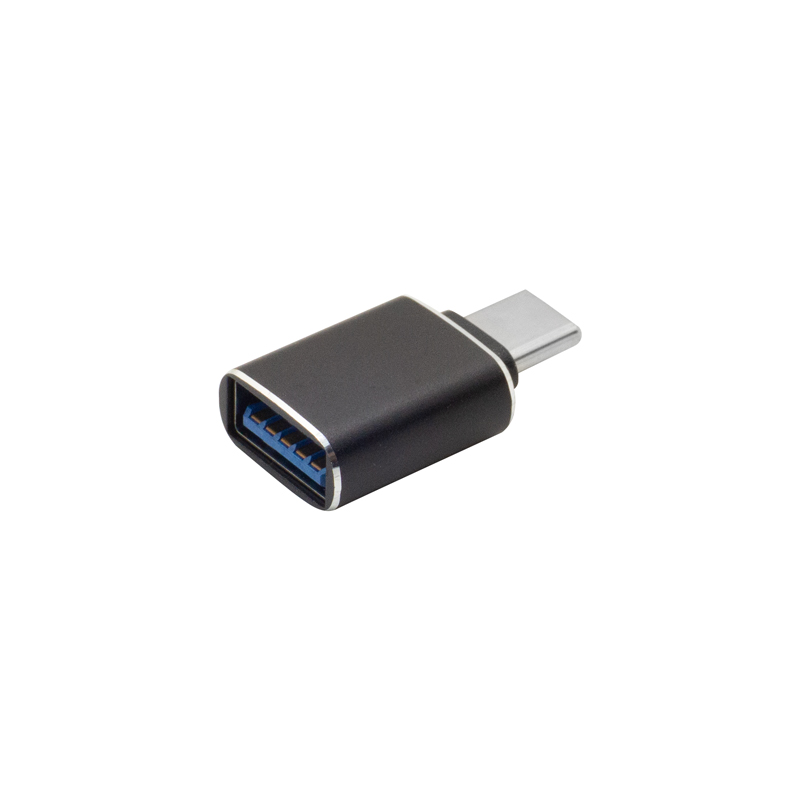 Adapter USB-C (wtyk) na USB-A (gniazdo) czarny .more ME61651