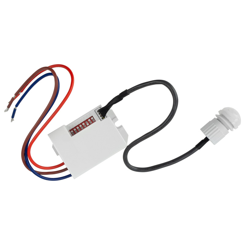 Czujnik ruchu PIR CP-12B z zewnętrzną sondą 360° 6 m IP65 800 W biały Eco Light EC20526