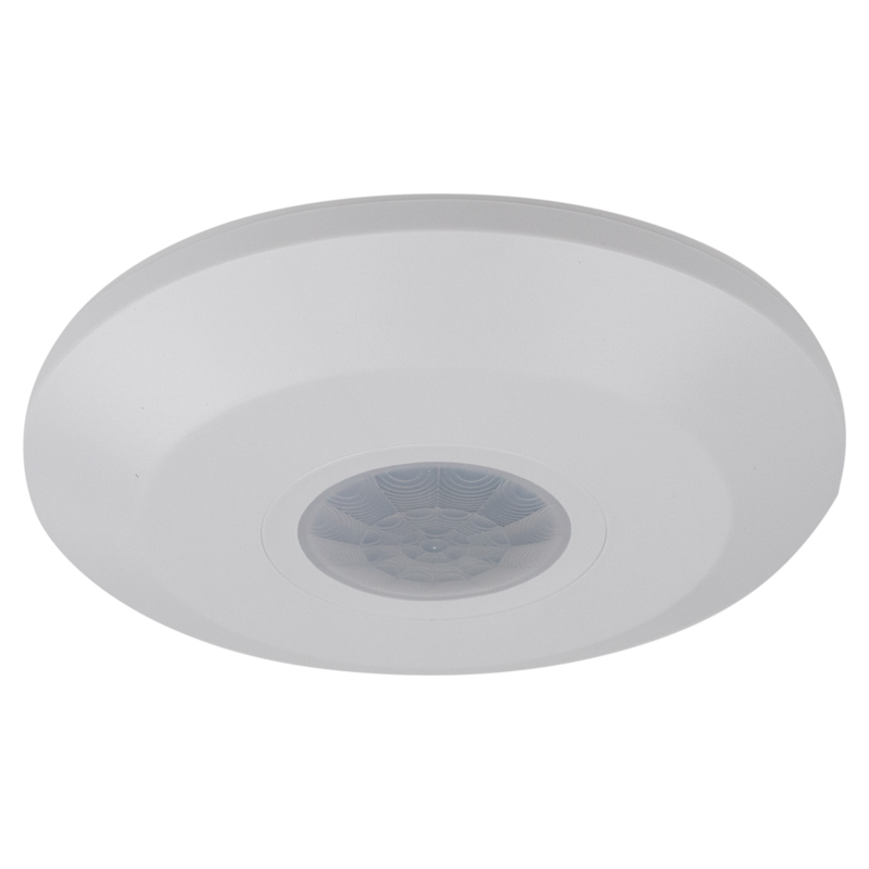 Czujnik ruchu PIR z detekcją dźwięku SLIM CP-18B 360° 8 m IP20 2000 W natynkowy biały Eco Light EC61837