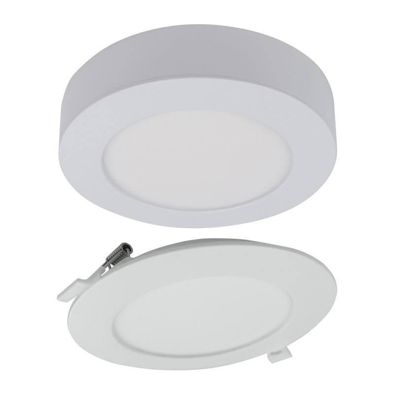 Downlight LED 12 W okrągły CCT 2w1 natynkowy/podtynkowy 1100 lm biały Eco Light EC61080
