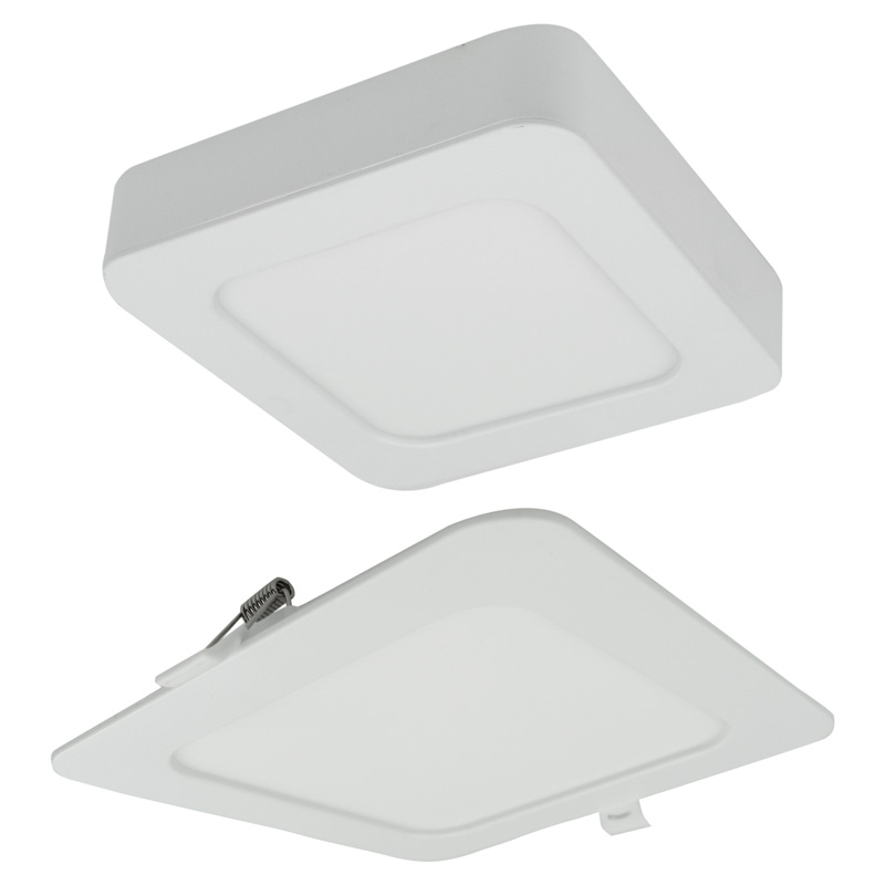 Downlight LED 18 W kwadratowy CCT 2w1 natynkowy/podtynkowy 1650 lm biały Eco Light EC61085