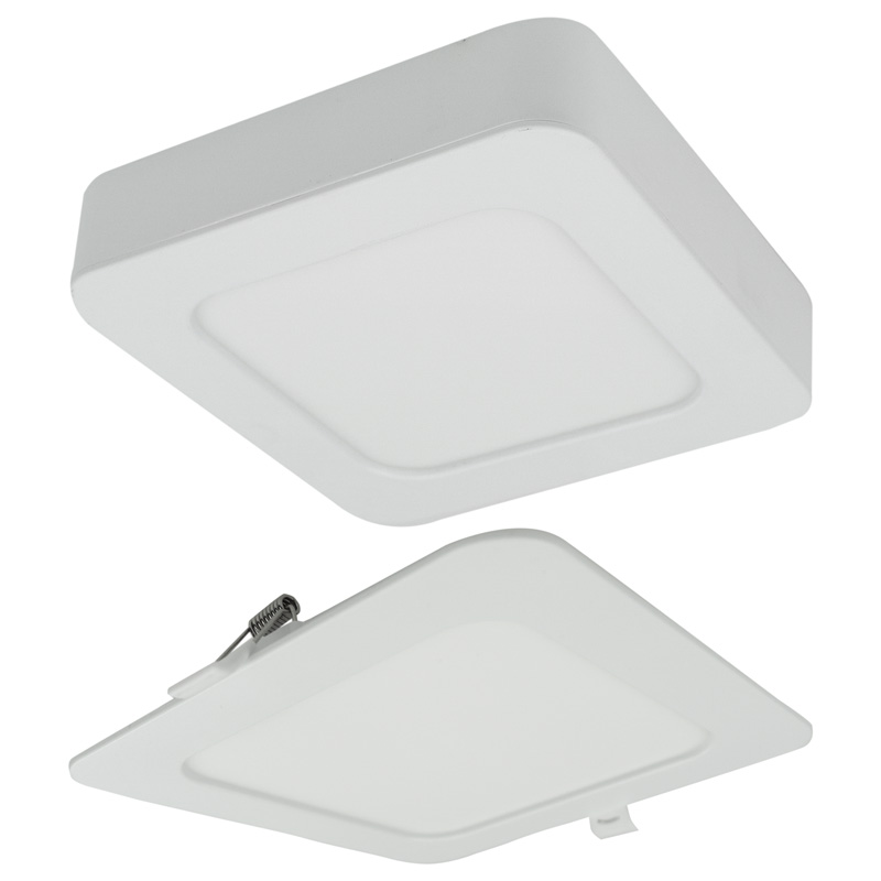 Downlight LED 24 W kwadratowy CCT 2w1 natynkowy/podtynkowy 2200 lm biały Eco Light EC61086