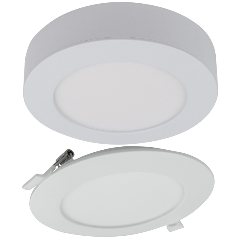Downlight LED 24 W okrągły CCT 2w1 natynkowy/podtynkowy 2200 lm biały Eco Light EC61082