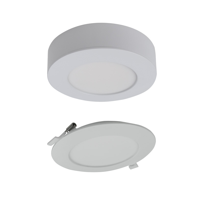 Downlight LED 6 W okrągły CCT 2w1 natynkowy/podtynkowy 540 lm biały Eco Light EC61079