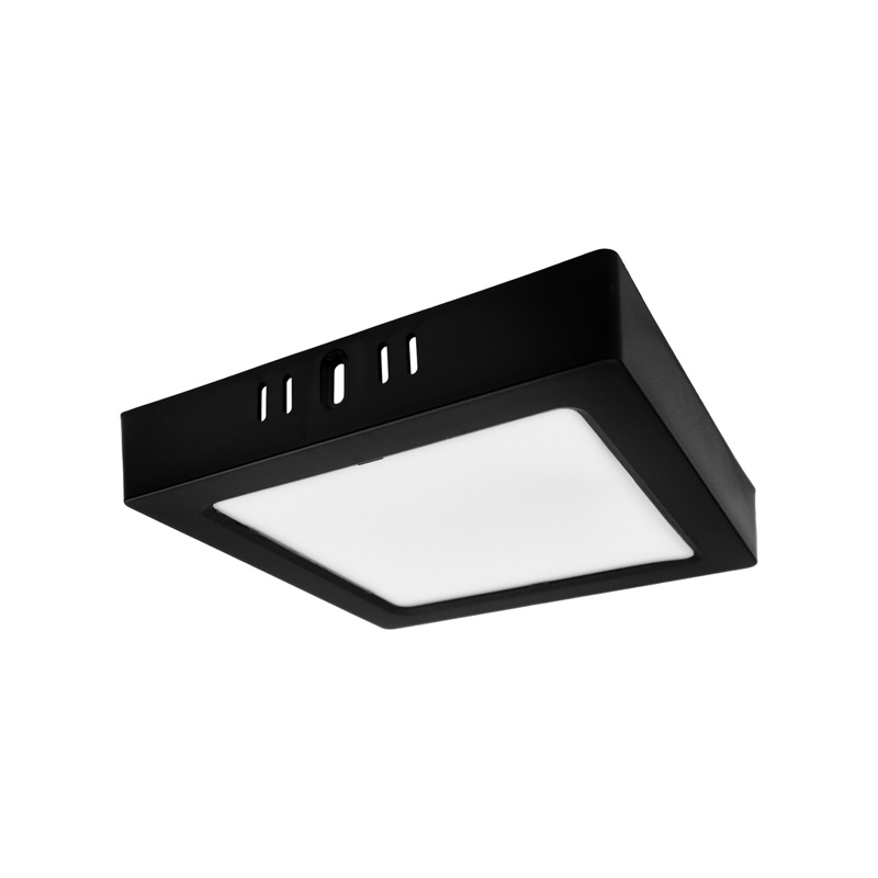 Downlight LED natynkowy DL-1 12 W 4000K 1200 lm kwadratowy czarny Eco Light EC20476