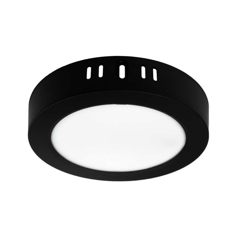 Downlight LED natynkowy DL-1 12 W 4000K 1200 lm okrągły czarny Eco Light EC20472