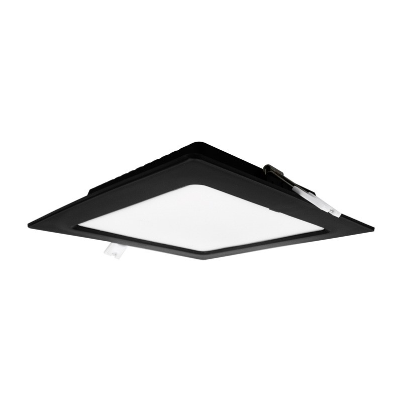 Downlight LED podtynkowy DL-1 12 W 4000K 1200 lm kwadratowy czarny Eco Light EC20468