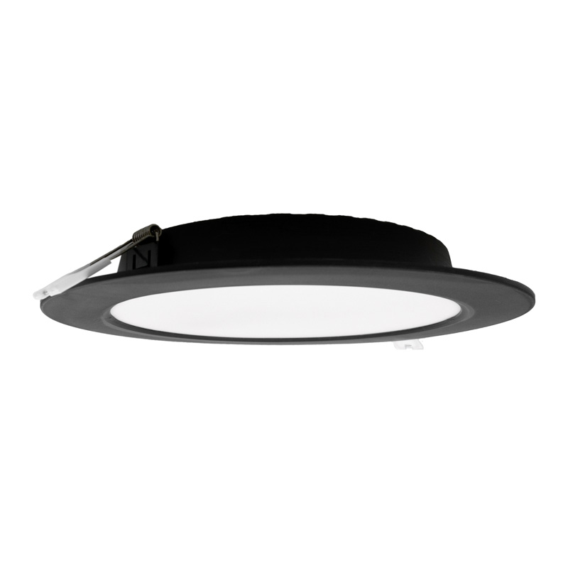 Downlight LED podtynkowy DL-1 18 W 4000K 1980 lm okrągły czarny Eco Light EC20465