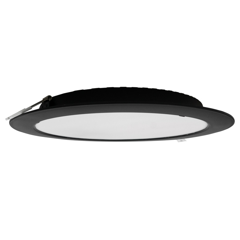 Downlight LED podtynkowy DL-1 24 W 4000K 2640 lm okrągły czarny Eco Light EC20466