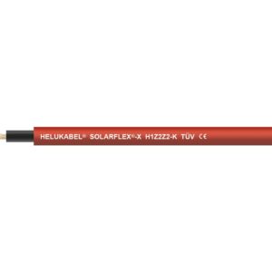 Przewód solarny Helukabel Solarflex-X H1Z2Z2-K 1x4 mm² czerwony – bęben 500 m (713545)