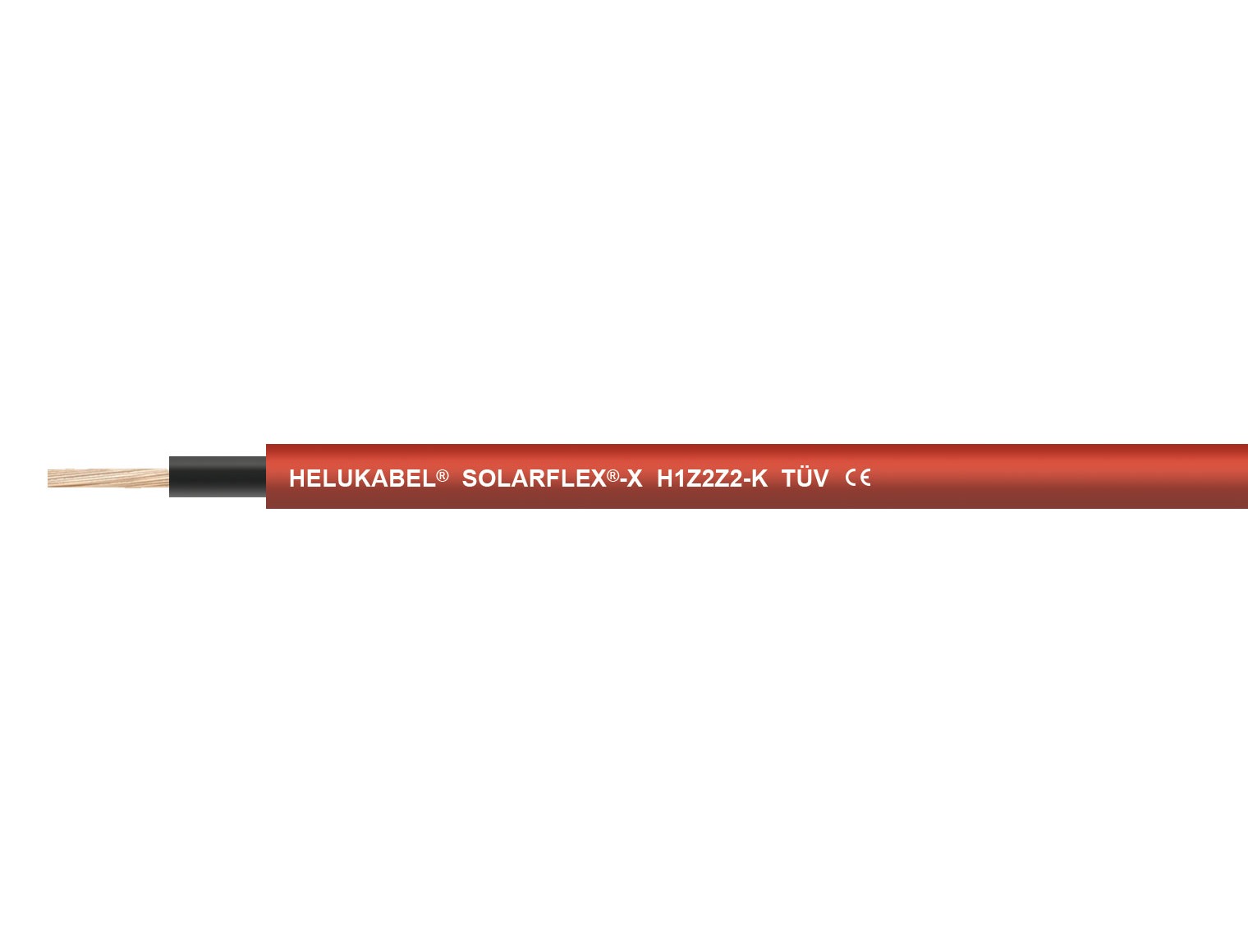Przewód solarny Helukabel Solarflex-X H1Z2Z2-K 1×4 mm² czerwony – bęben 500 m (713545)