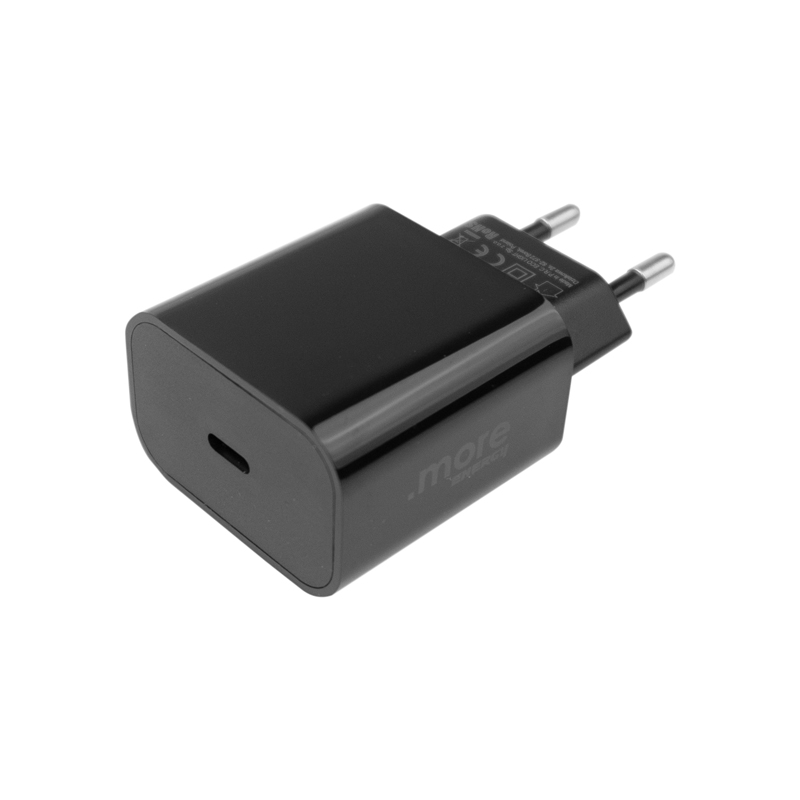 Ładowarka sieciowa USB-C 20 W szybkie ładowanie czarna .more ME61643