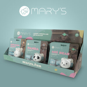 Display z latarkami czołowymi dziecięcymi LED MARY'S mix 9 szt. MW61770