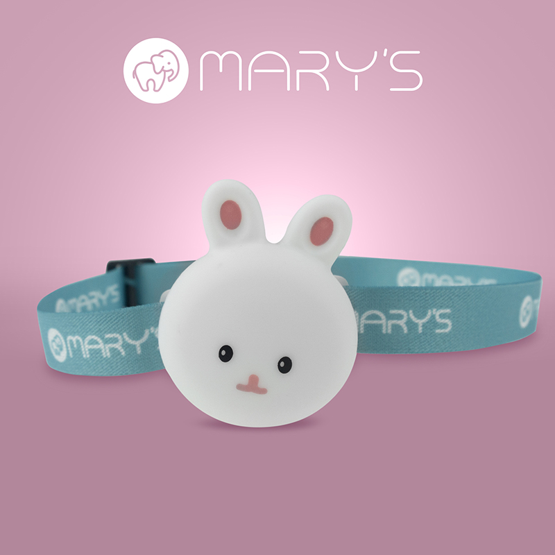 Latarka czołowa dziecięca LED 38 lm z akumulatorem MARY'S Króliczek MW61767