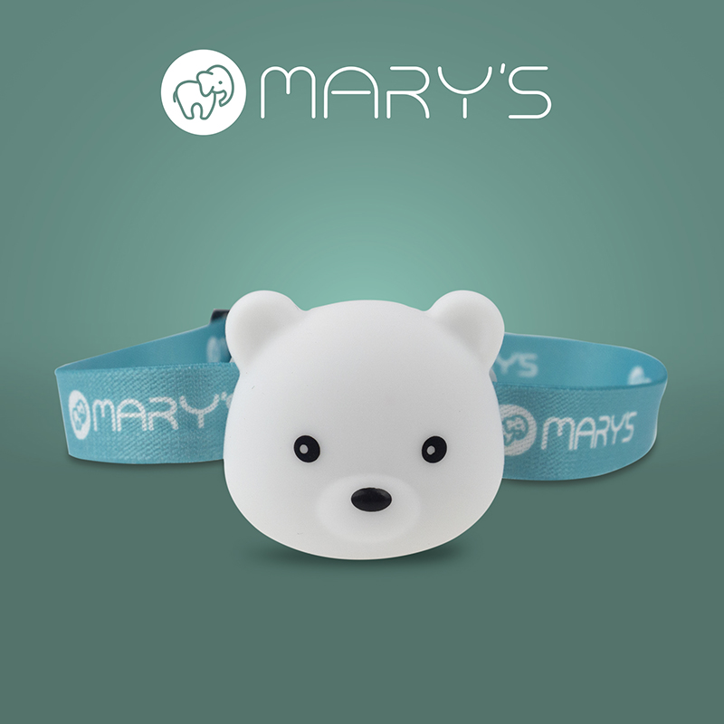 Latarka czołowa dziecięca LED MARY'S Miś 38 lm akumulatorowa biała MW61768