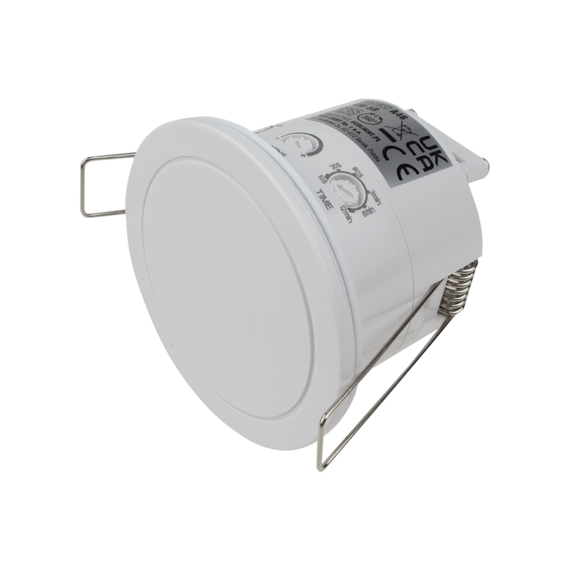Mikrofalowy czujnik ruchu hermetyczny CM-5B 360° 2–6 m IP65 2000 W biały podtynkowy Eco Light EC61832