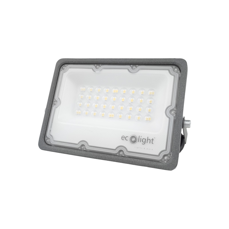 Naświetlacz LED PREMIUM 30 W 6500K 3000 lm IP65 szary Eco Light EC20484