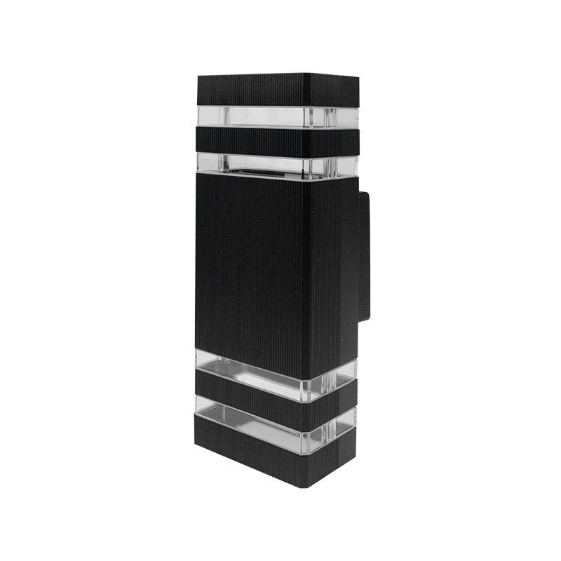 Oprawa elewacyjna OE-1C 2×GU10 IP54 aluminiowa czarna Eco Light EC79004