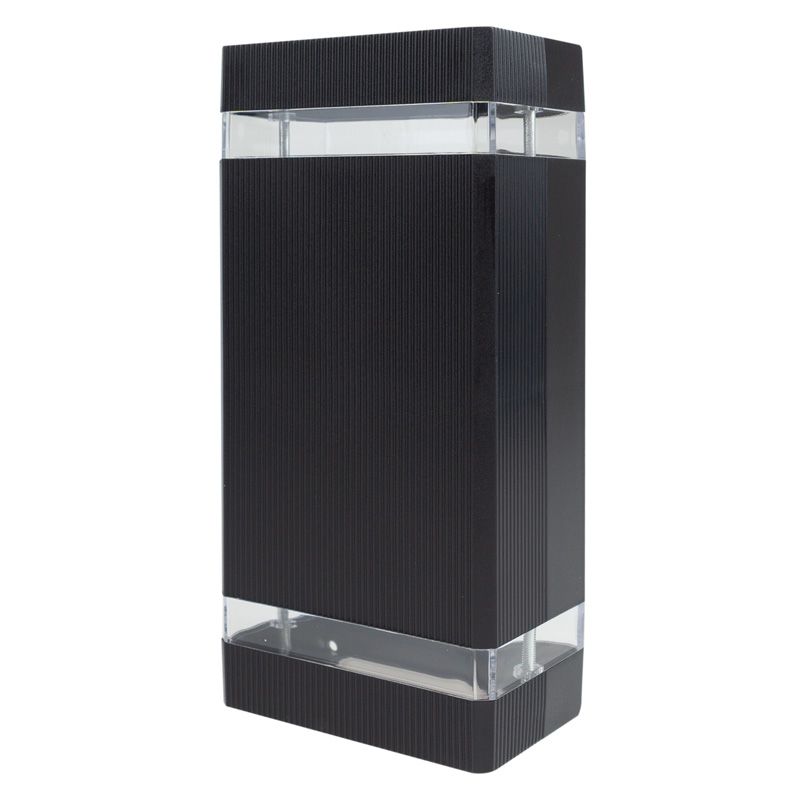 Oprawa elewacyjna OE-6C 2×GU10 IP44 plastikowa czarna Eco Light EC61002