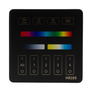 Panel naścienny 4-strefowy Tuya MESH do sterownika all-in-one czarny Eco Light EC77282