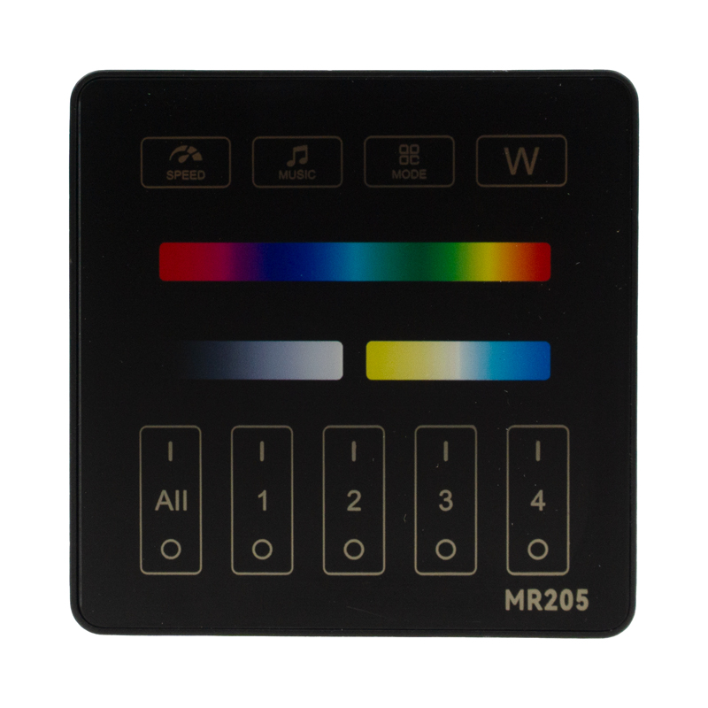 Panel naścienny 4-strefowy Tuya MESH do sterownika all-in-one czarny Eco Light EC77282