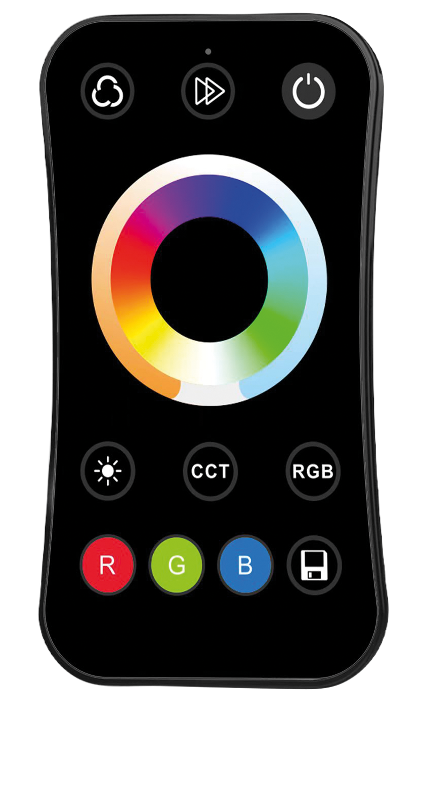 Pilot LED R17 RF RGB+CCT dotykowy 1 strefa czarny Eco Light EC61334