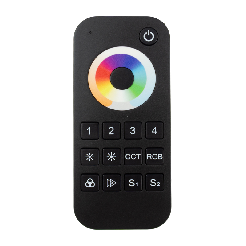 Pilot LED RT10 RF RGB+CCT 4-strefowy dotykowy czarny Eco Light EC61332