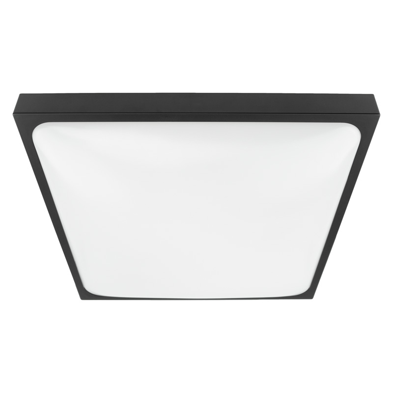 Plafon natynkowy 2×E27 kwadratowy czarny IP20 Eco Light EC20446