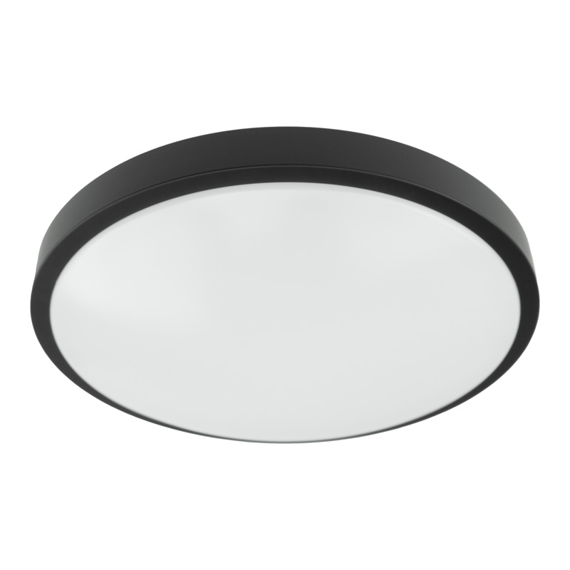 Plafon natynkowy 2×E27 okrągły czarny IP20 Eco Light EC20444