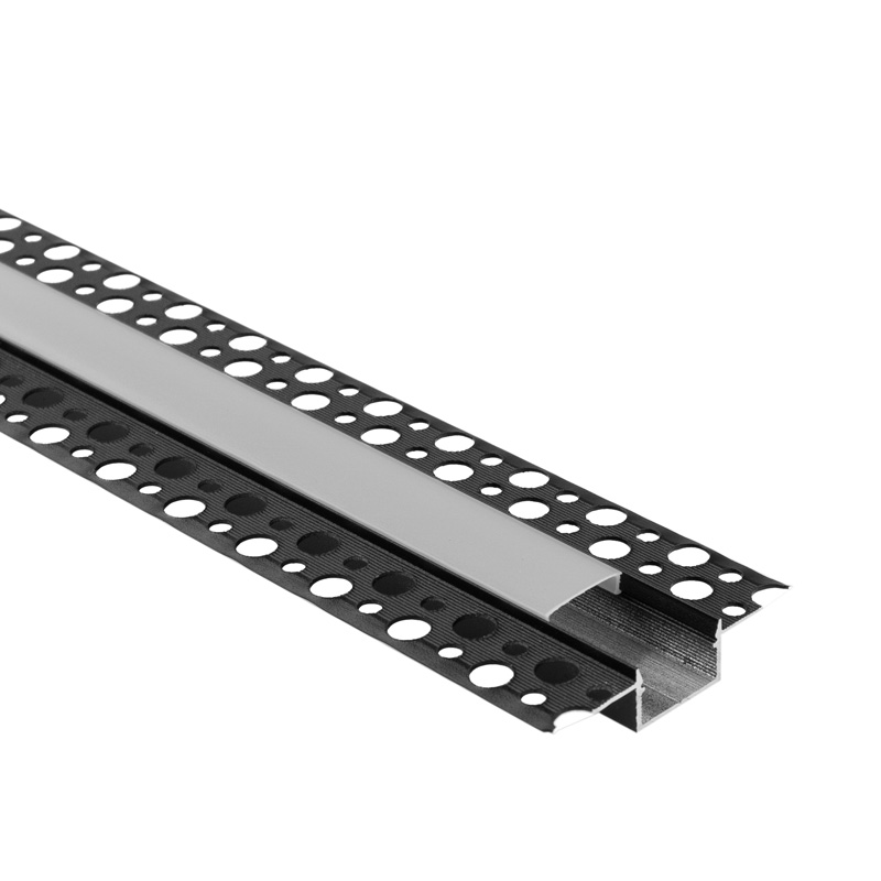 Profil LED podtynkowy GP03 czarny z kloszem mlecznym 3 m Eco Light EC61711
