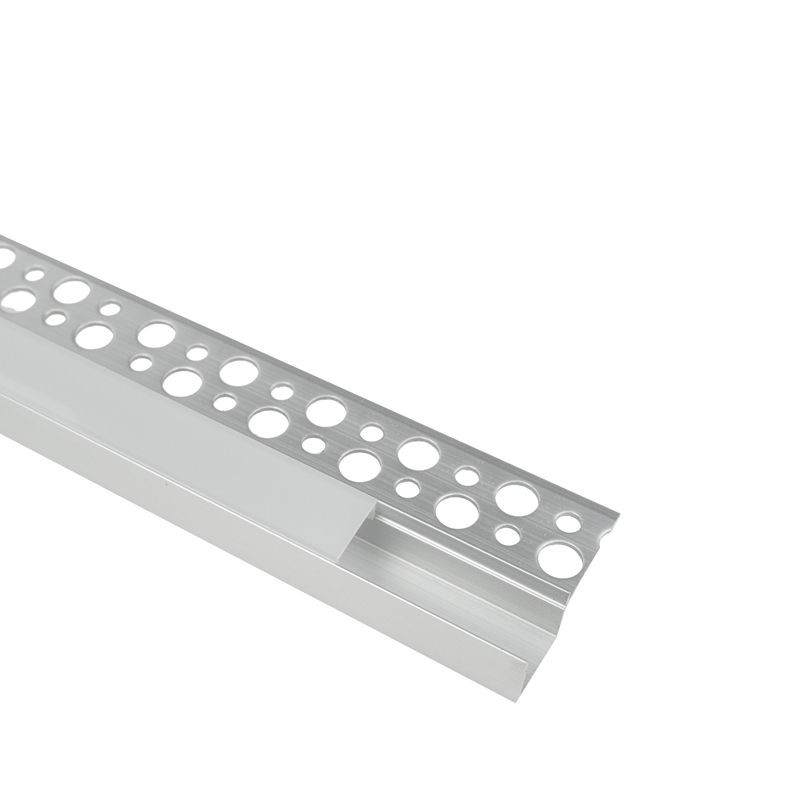 Profil LED podtynkowy jednoskrzydłowy GP1S anodowany z kloszem mlecznym 2 m Eco Light EC61741
