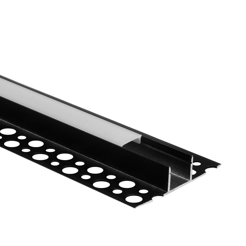 Profil LED podtynkowy GPP03 czarny z kloszem mlecznym 3 m Eco Light EC61717