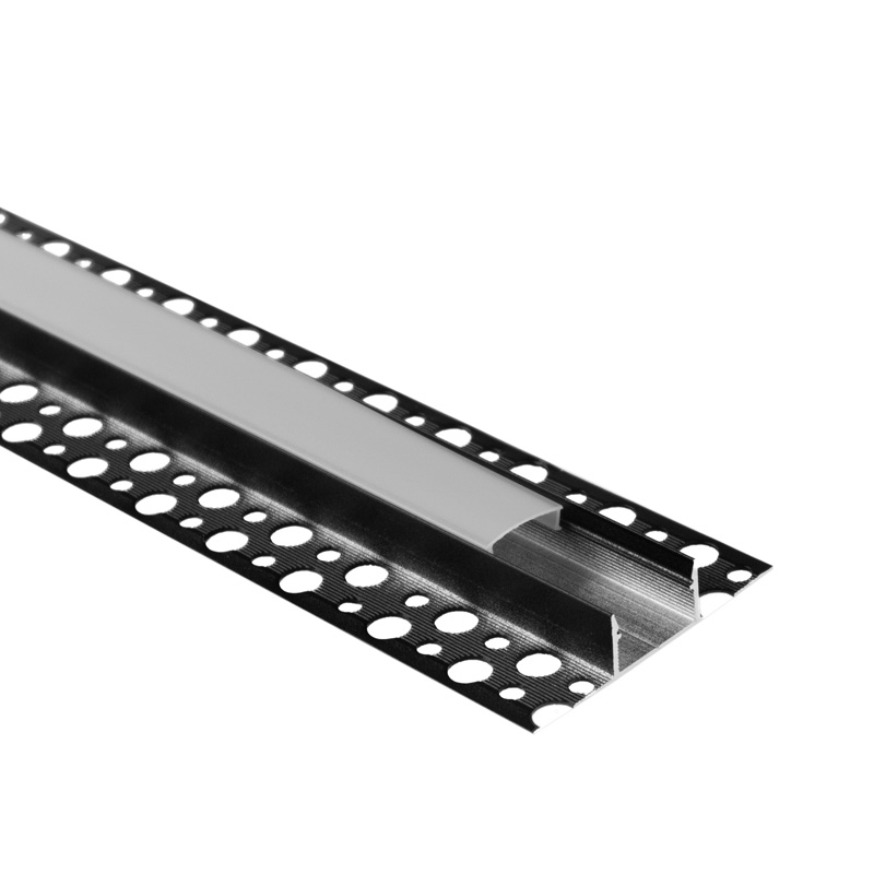 Profil LED podtynkowy szeroki GPPS01 czarny z kloszem mrożonym 1 m Eco Light EC20976