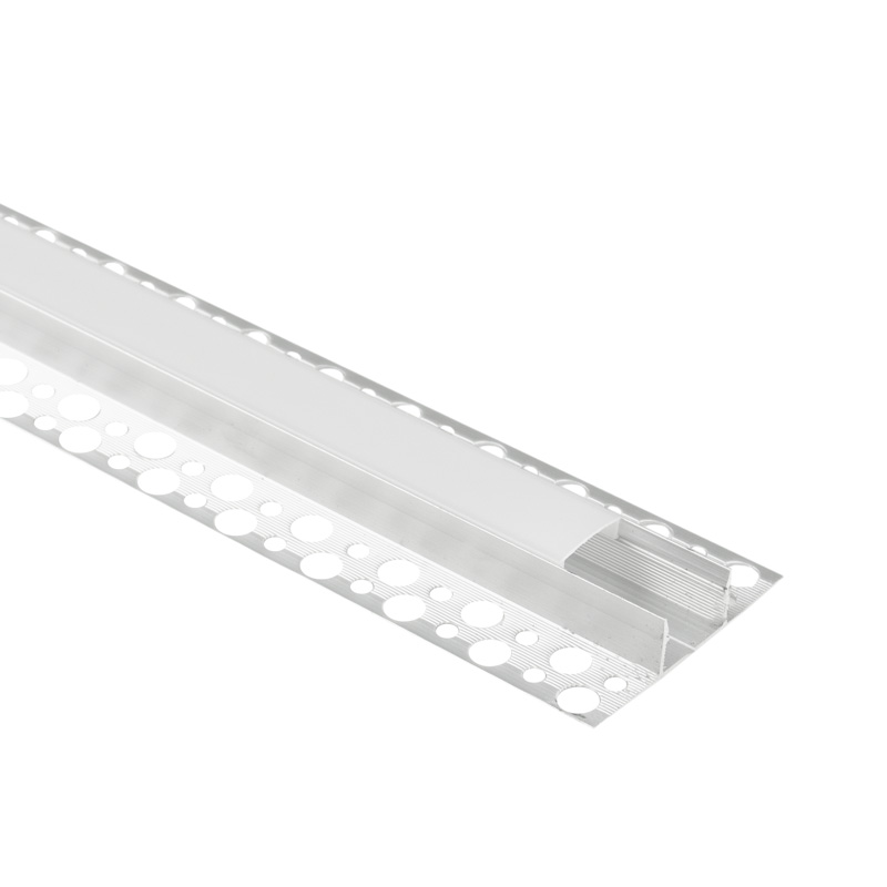 Profil LED podtynkowy szeroki GPPS02 anodowany z kloszem mrożonym 2 m Eco Light EC20960