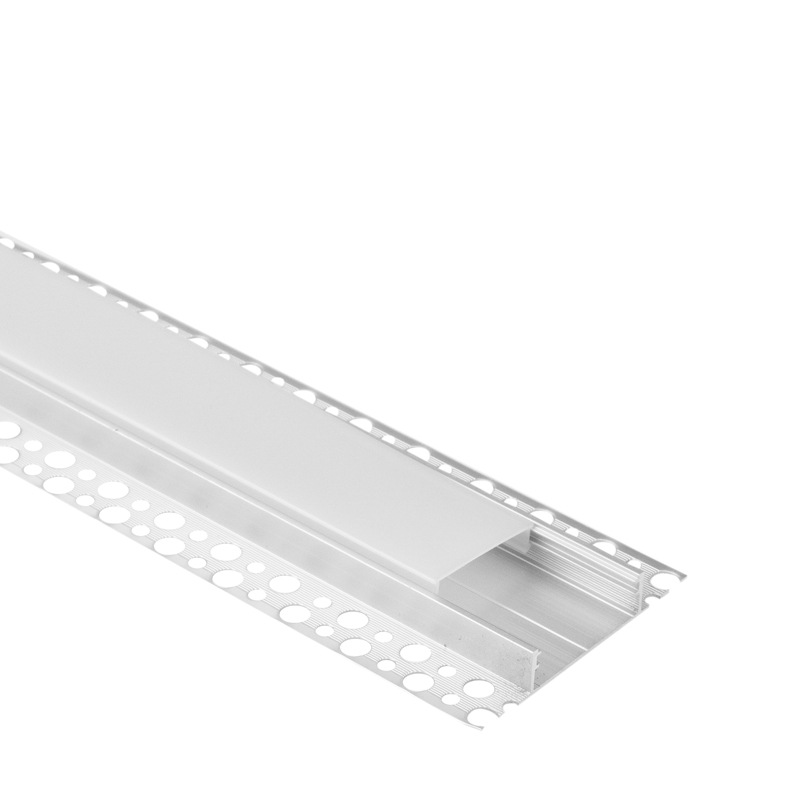 Profil LED podtynkowy super szeroki GPPSS02 anodowany z kloszem mlecznym 2 m Eco Light EC61710