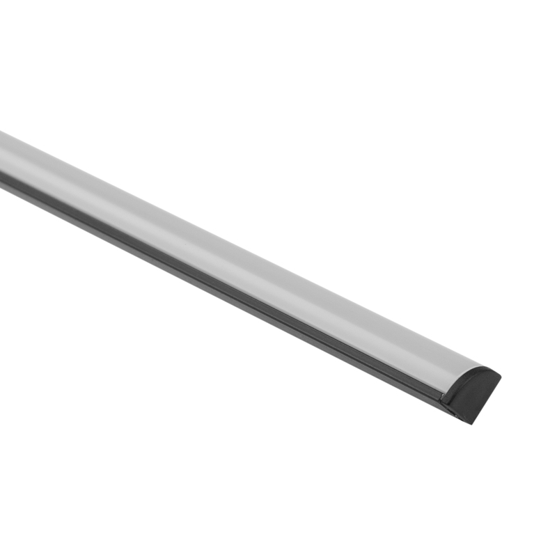 Profil LED narożny RWN02 czarny z kloszem mlecznym 2 m Eco Light EC61771