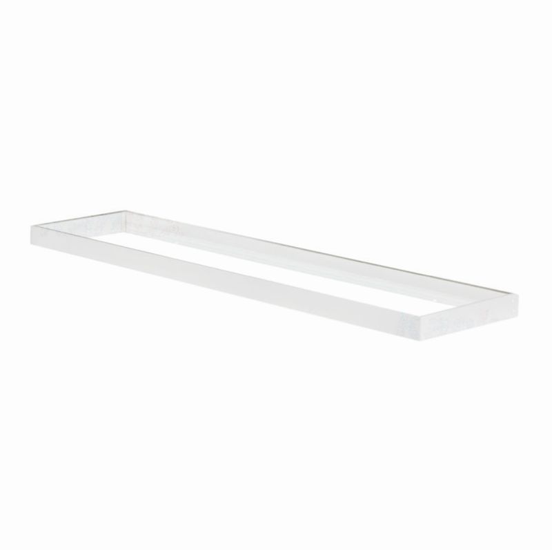 Ramka natynkowa do panelu LED 1200x300x44 mm aluminiowa biała Eco Light EC79125
