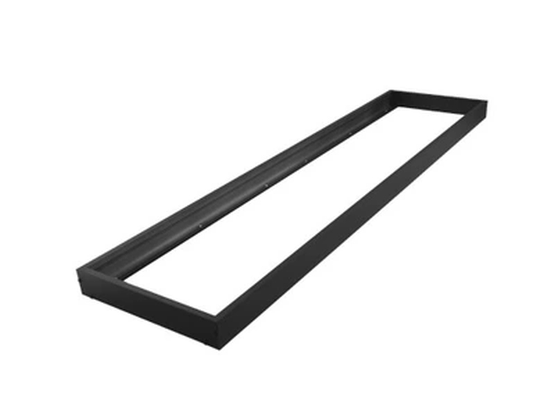 Ramka natynkowa do panelu LED 1200x300x44 mm aluminiowa czarna Eco Light EC79999