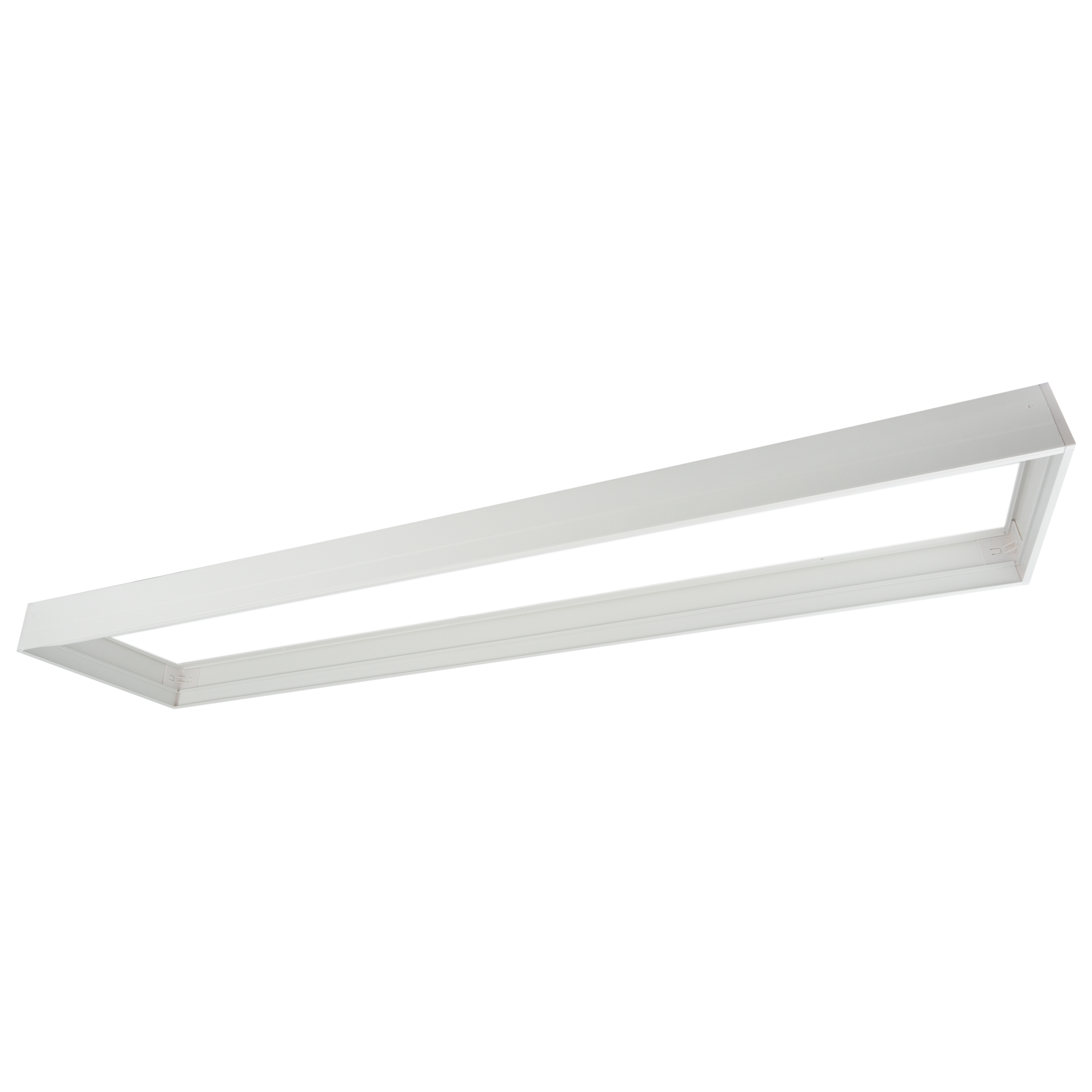 Ramka natynkowa do panelu LED 1200x300x65 mm z PVC biała Eco Light EC20816