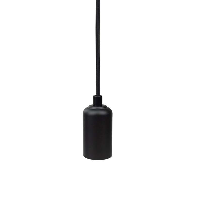 Oprawa wisząca sufitowa OSW-2 E27 przewód 2 m czarna matowa SERIA ZERO SZ61586