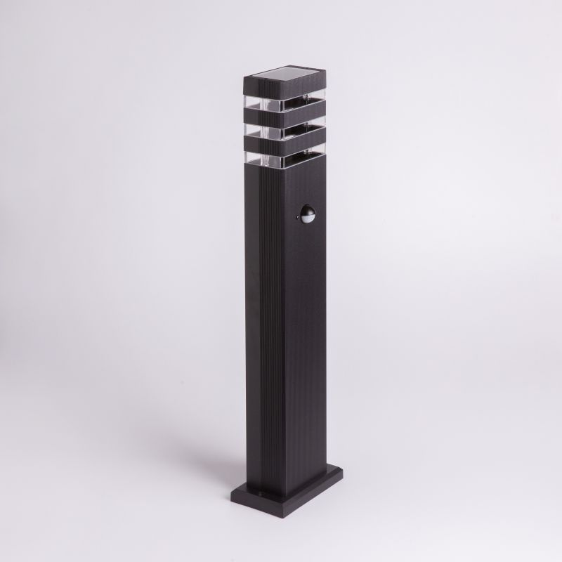 Słupek ogrodowy SO-60P 60 cm 1×GU10 z czujnikiem ruchu PIR IP44 czarny Eco Light EC79422