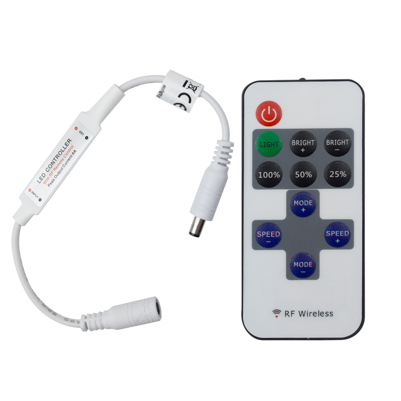 Sterownik LED MONO RF z pilotem 11 przycisków 6 A 72 W Eco Light EC79953