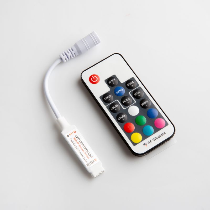 Sterownik LED RGB RF z pilotem 17 przycisków 72 W Eco Light EC79897